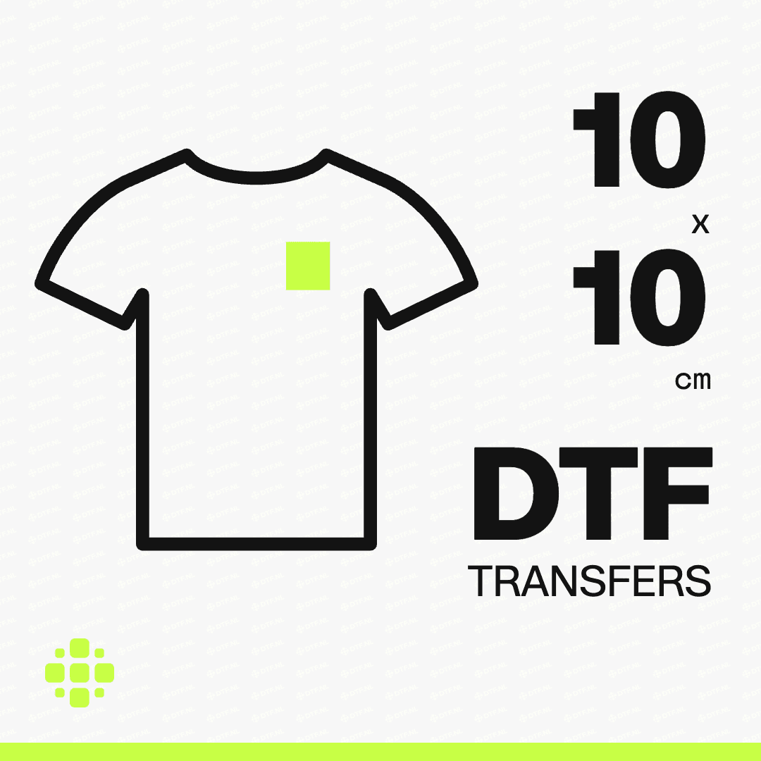 DTF-textiel transfer | 10×10cm